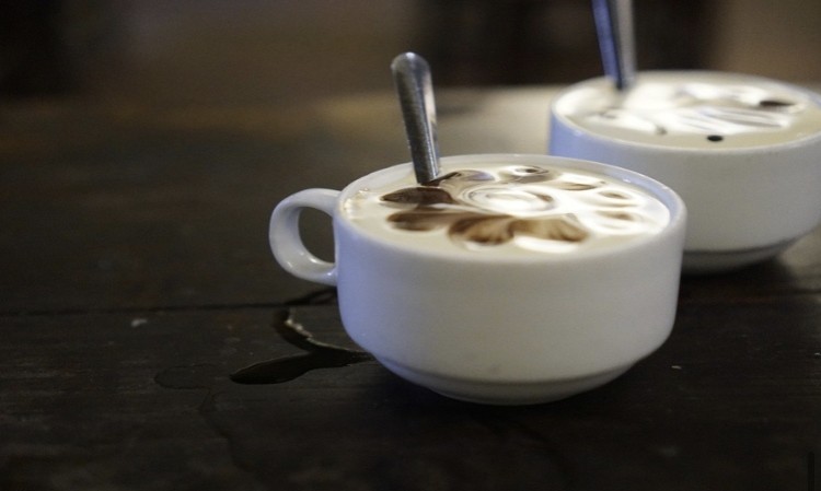 a large cup of Vietnamese coffee