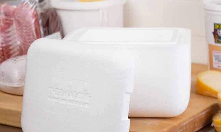 Menggunakan kotak styrofoam untuk frozen food, Sumber: webstaurantstore.com