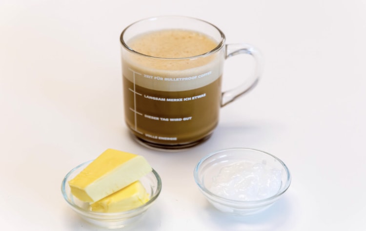 A cup of Butter coffee