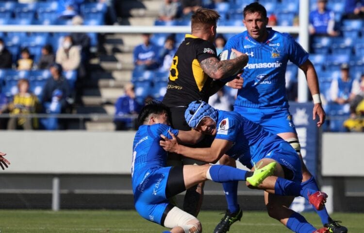 ワイルドナイツとサンゴリアスのトレーニングマッチ