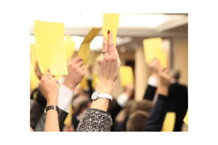 руки голосуют