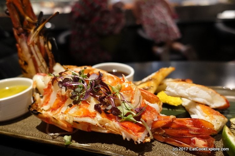 Chai Wu Harrods Grilled Tiger Prawns and Alaskan Crab Legs