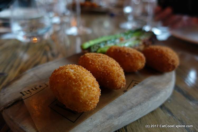 Jerte Picota Dinner at Iberica - Croqueta de Jamon