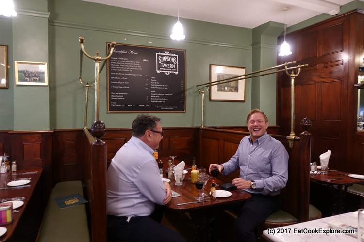 Regular Customers in the Grill Room at Simpsons Tavern 