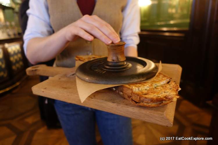 The XXL stovetop cheese toastie The Wigmore Tavern at The Langham Upper Regent Street (155)