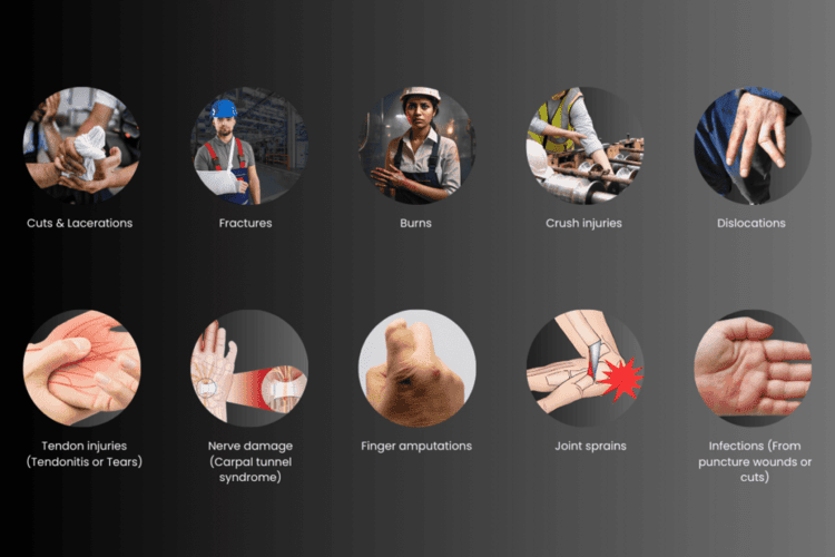 Top 10 industrial hand injuries & how to treat them effectively