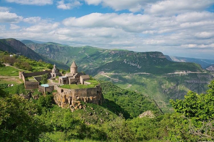 Herrlicher Blick auf das Kloster Tatev