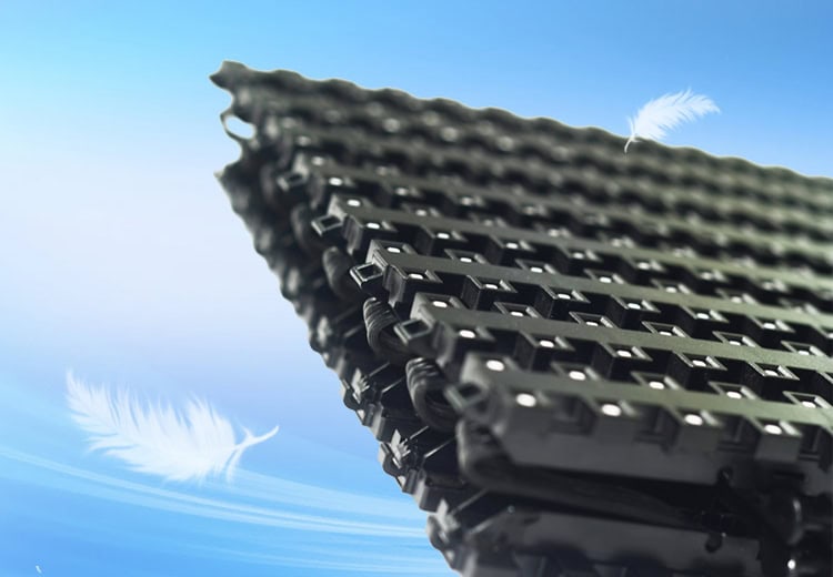 LED mesh display ultralightweight screen design with floating feather - BD Series