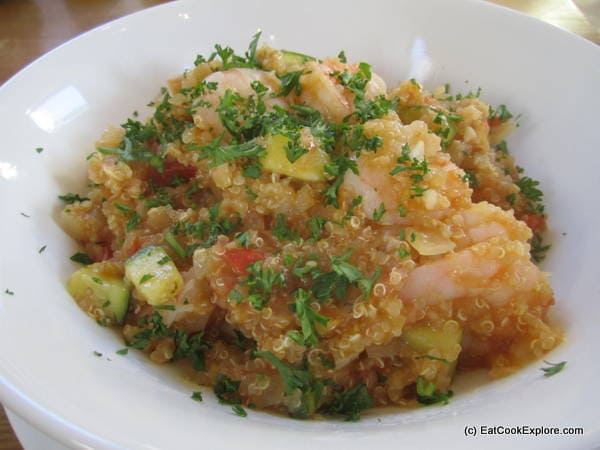 Quinoa and Prawn with Aji Amarillo Quinotto Peruvian Cooking