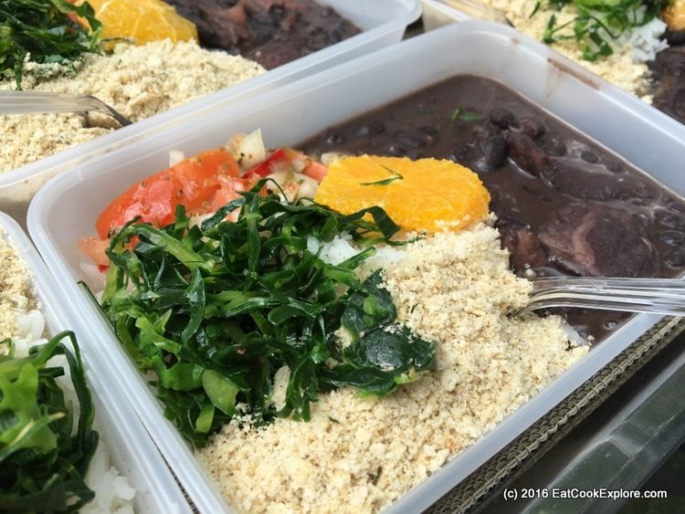 Feijoada (Brazilian black bean & pork stew served with manioc flour, kale and vinaigrette) Comidafest Feijoada (Brazilian black bean & pork stew served with manioc flour, kale and vinaigrette)