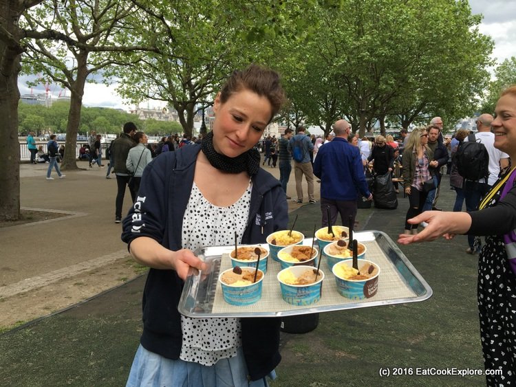 Ice Cream Union's Alfajor, Dulce de Leche temptation, Lucuma & Chocolate ice creams, Mango sorbet Comidafest ice creams