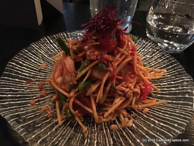 circus Prawn Som tam Salad