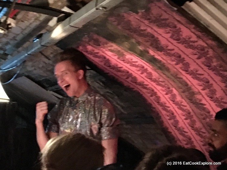 Sam Bompass rallying the crowd! Sam Bompass rallying the crowd!