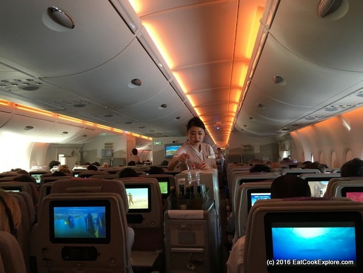 Travelling Business Class on Emirates A380 London to Dubai 11 Emirates economy class