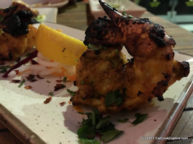 Tandoori Prawns Chai Thali
