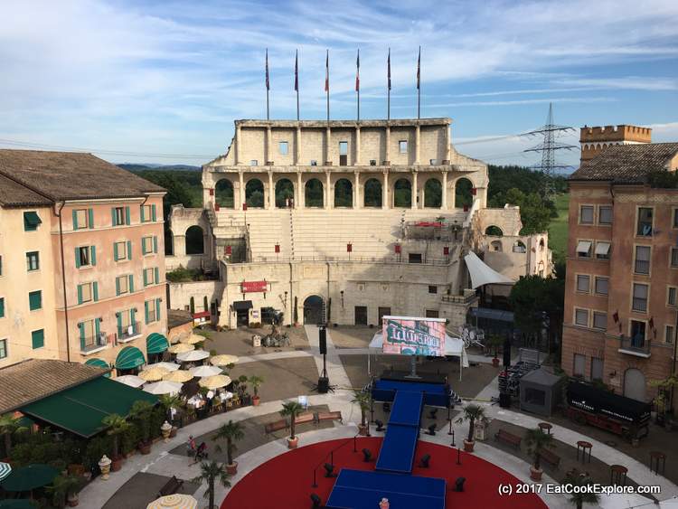 A view of the piazza from Bar Collesseo A view of the piazza from Bar Collesseo Europa Park