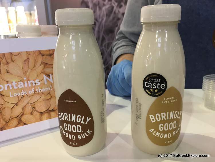 Boringly Good Almond milk , love the flavored ones Boringly Good Almond milk , love the flavored ones