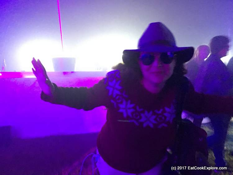 Tizzia in her Icelandic Lopi jumper - Isey skyr launch Tizzia in her Icelandic Lopi jumper - Isey skyr launch