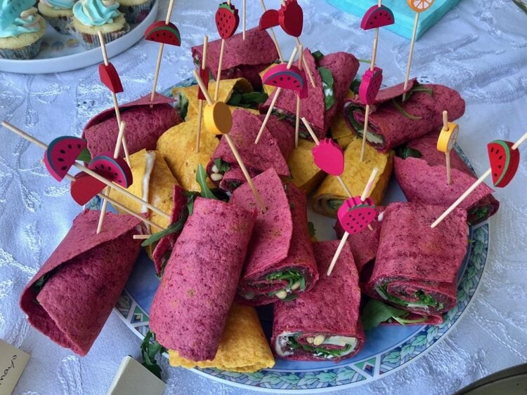 high tea organiseren - wraps