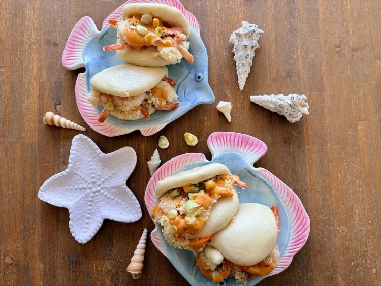 Bao buns met kokosgarnalen