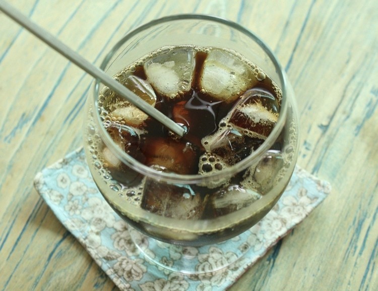 a large cup of Coffee lemonade