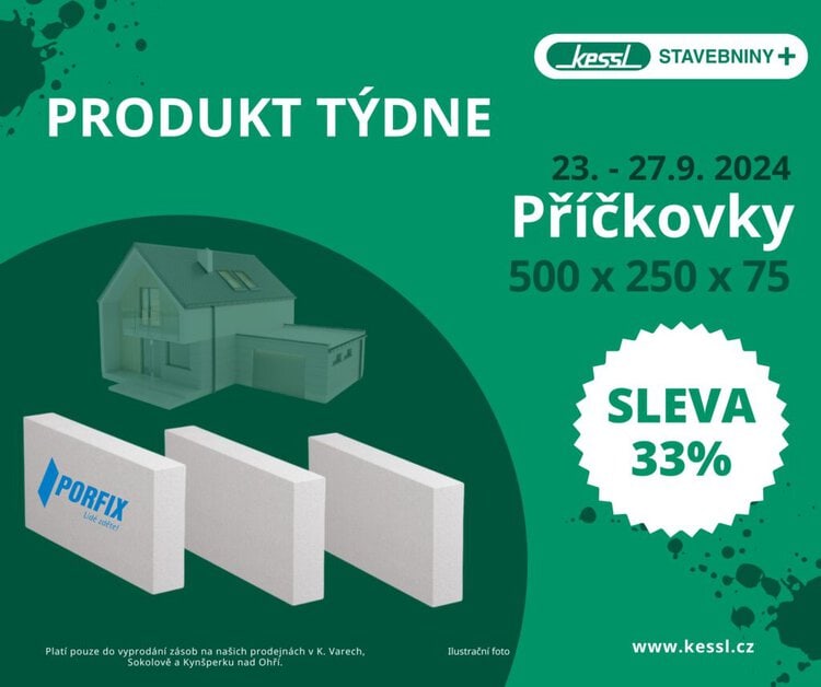 Porfix příčkovky pro vnitřní dispozice se super slevou