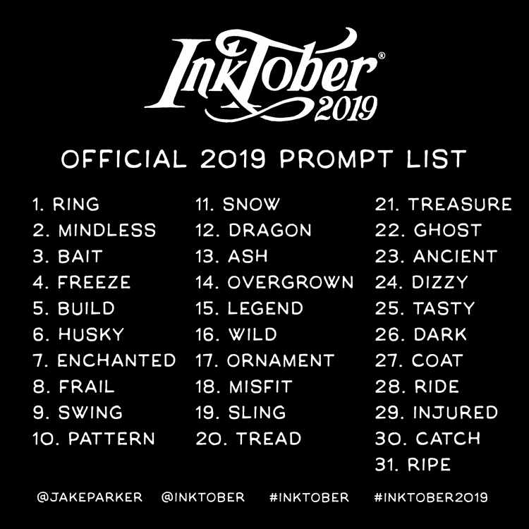 inktober 2019 lista