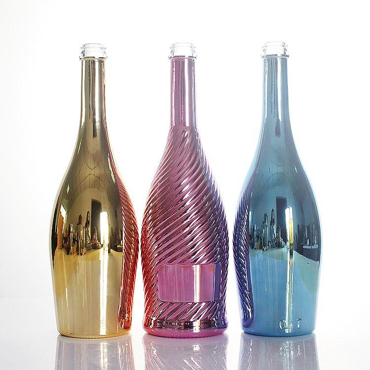 Custom Champagne Bottle 2 blue champagne bottle