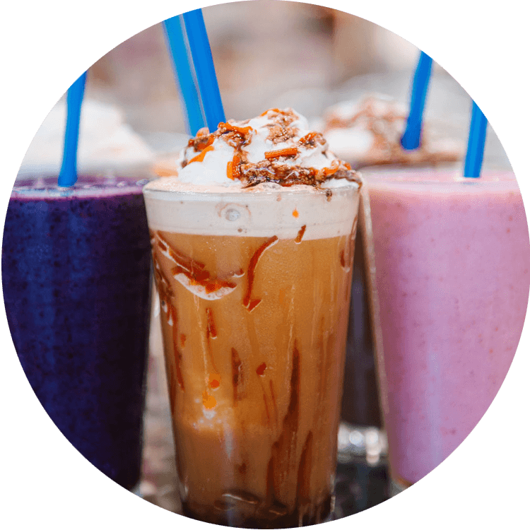 Assorted milkshakes at Sweet Spot Cafe in Bellaire, Texas