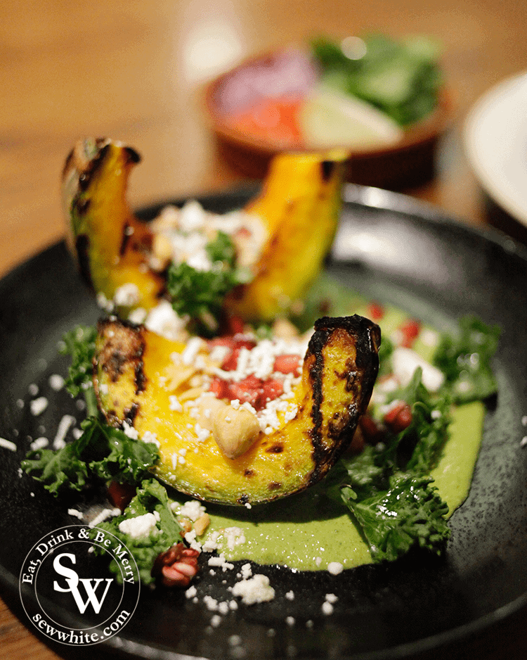 chargrilled Crown Prince squash is grown exclusively for Wahaca by Riverford Organic