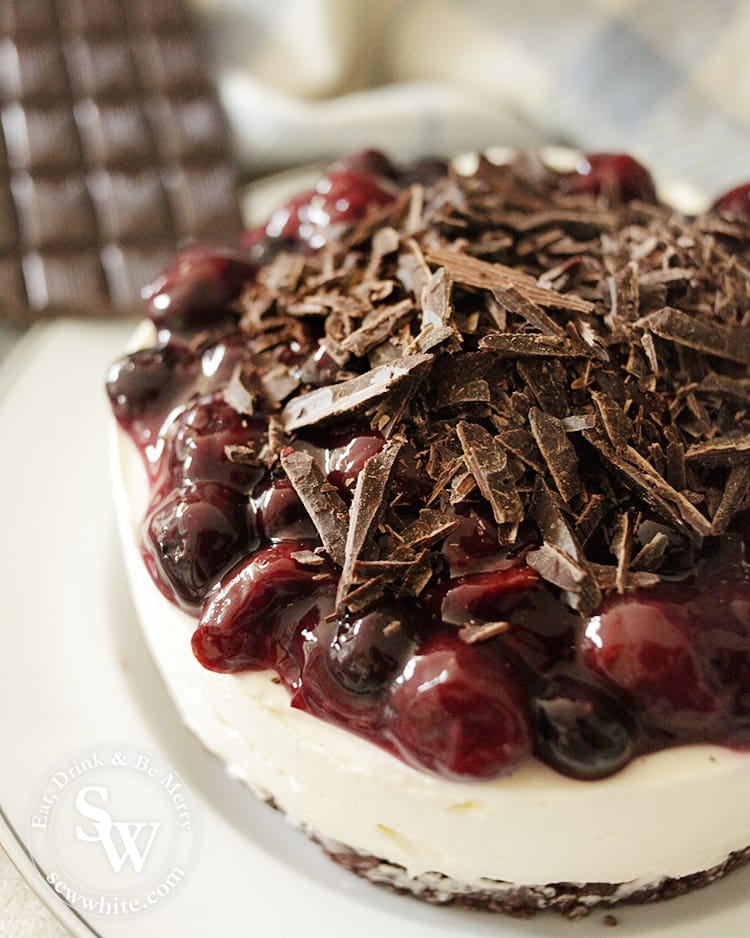 Sew White recipes black forest cheesecake