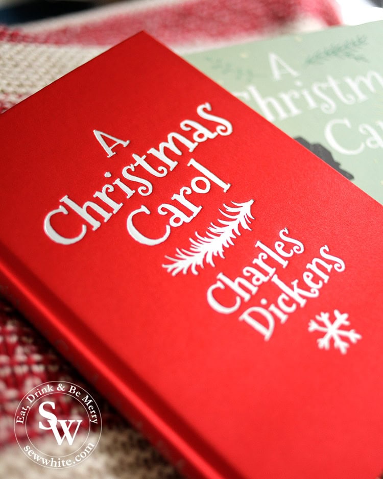 Red book of a A Christmas Carol by Charles Dickens for the top 5 Books for Christmas 2019