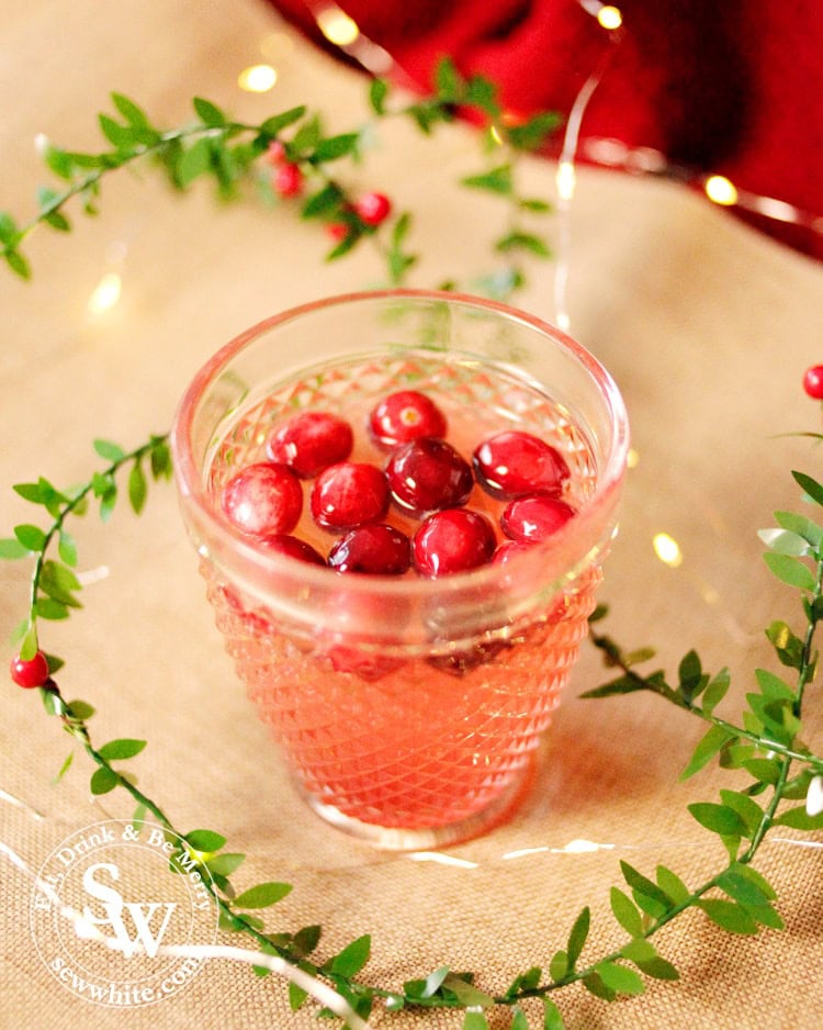 sparkling christmas ginger cocktail in the easy cocktail recipes round up