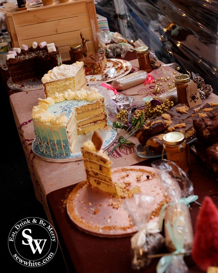 Zay Bakes at Wimbledon Winter Wonderland with beautiful cakes and bakes