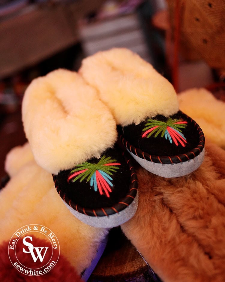 The cutest Eskimo slippers by Me Bali at Wimbledon Winter Wonderland