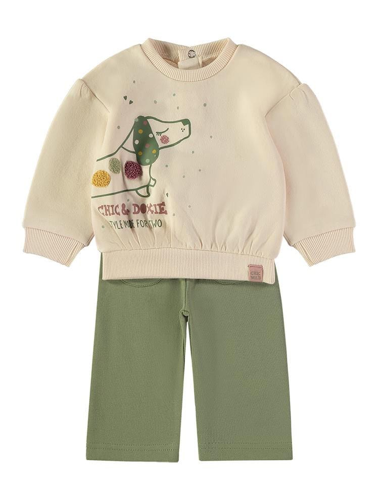 Conjunto algodón sudadera y malla Chic MAYORAL