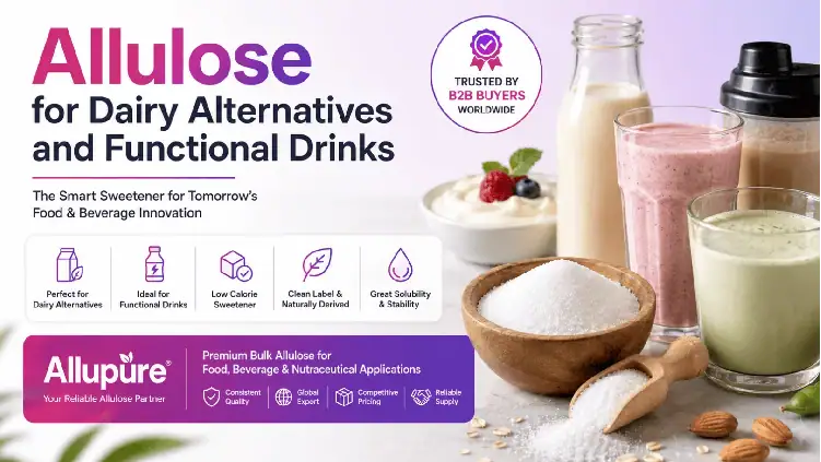 Allulose for Dairy Alternatives and Functional Drinks