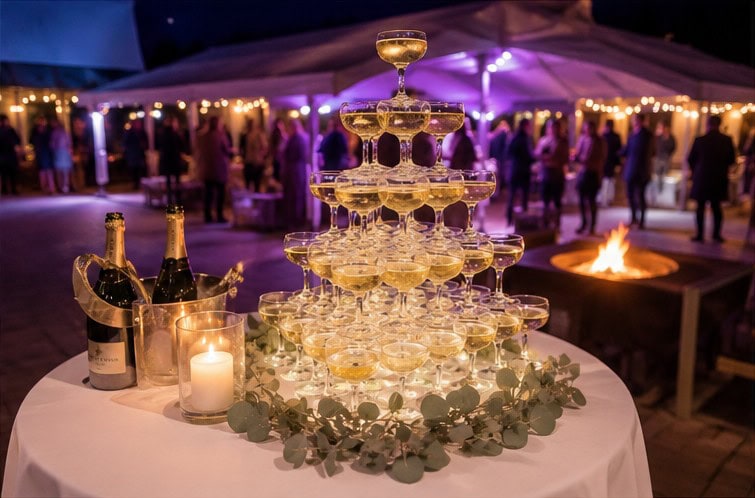 Champagne toren