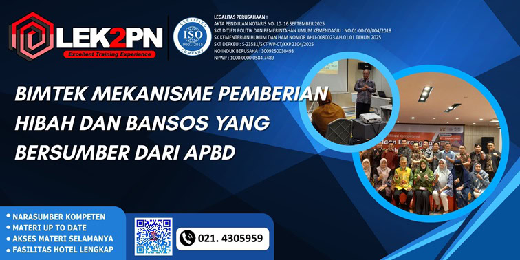 Bimtek Mekanisme Pemberian Hibah dan Bansos yang bersumber dari APBD
