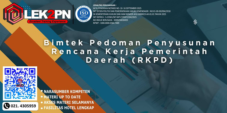 Bimtek Pedoman Penyusunan Rencana Kerja Pemerintah Daerah (RKPD)