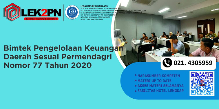 Bimtek Pengelolaan Keuangan Daerah Sesuai Permendagri Nomor 77 Tahun 2020