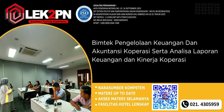 Bimtek Pengelolaan Keuangan Dan Akuntansi Koperasi Serta Analisa Laporan Keuangan dan Kinerja Koperasi