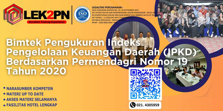 Bimtek Pengukuran Indeks Pengelolaan Keuangan Daerah (IPKD) Berdasarkan Permendagri Nomor 19 Tahun 2020