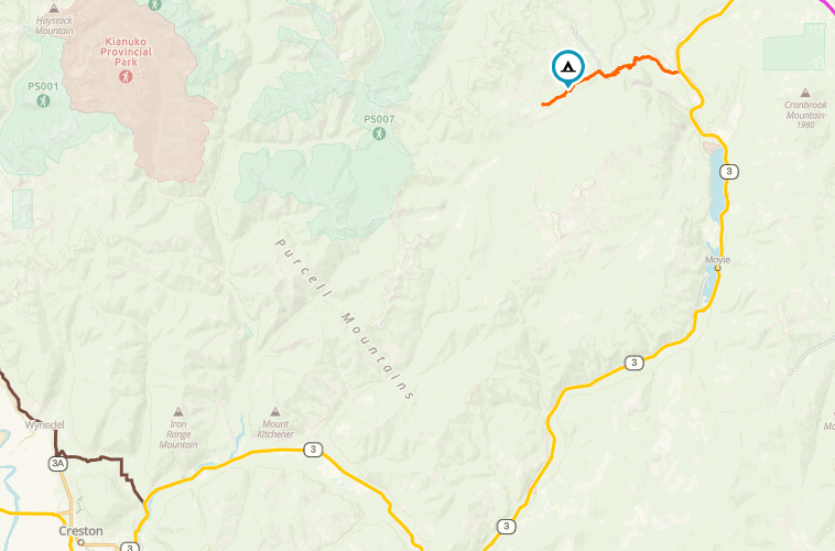map of motorcycle travel route