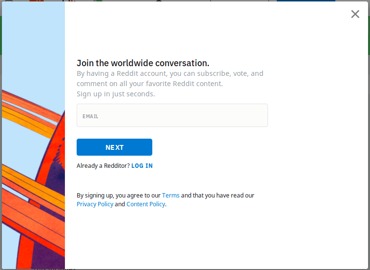 Create Account Reddit