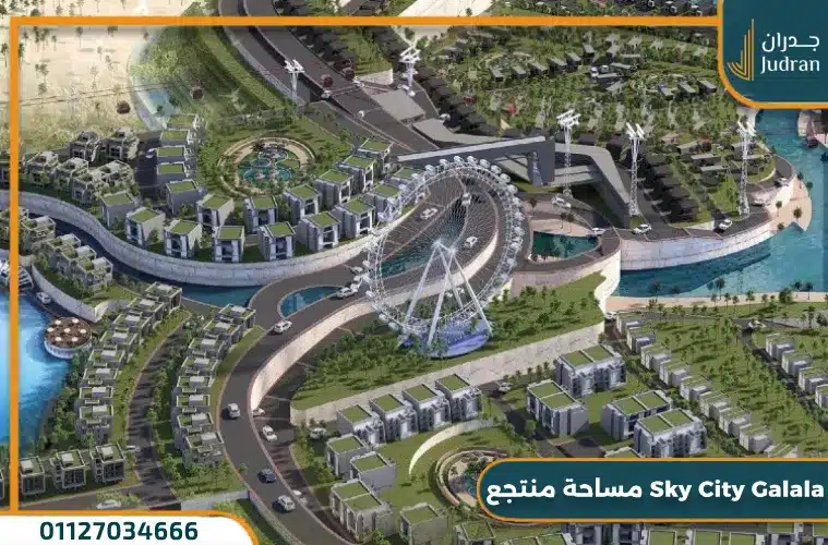 مساحة منتجع Sky City Galala