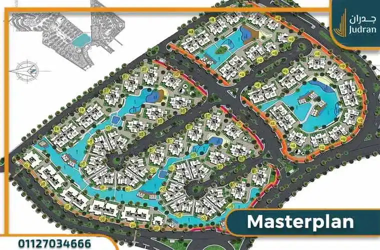تصميم قرية زهرة الساحل الشمالي معمار المرشدي