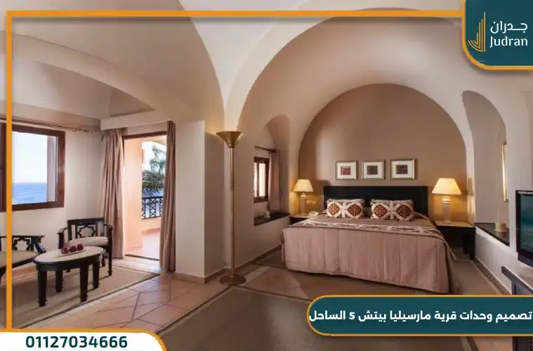 مساحة الوحدات في قرية مارسيليا بيتش 5 الساحل الشمالي