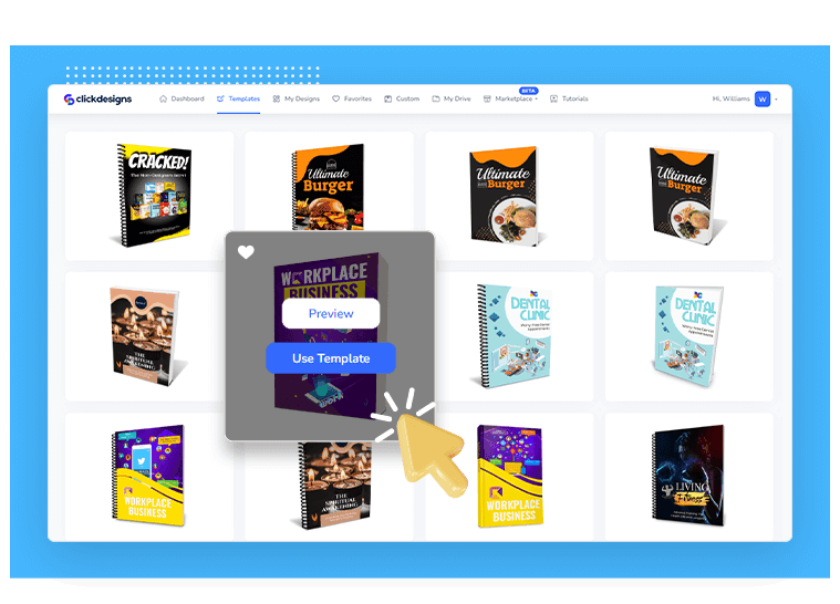ClickDesigns 2026 interfata software design grafic si creare mockups profesionale