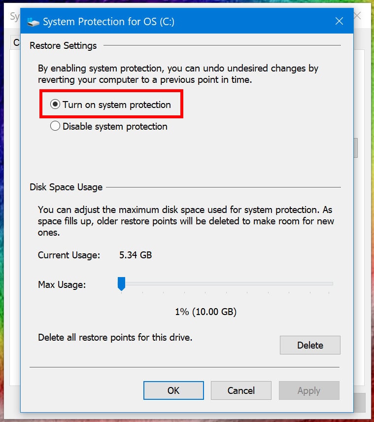 System-Restore-Settings